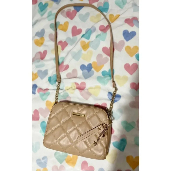 Aldo Crossbody bag gold chain, Beige Color - Picture 3 of 13